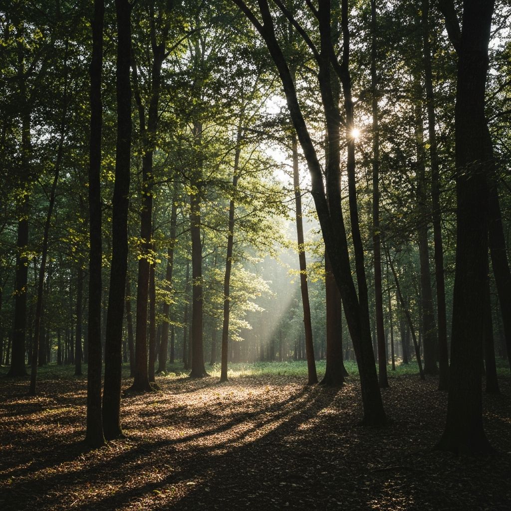 Peaceful morning in nature